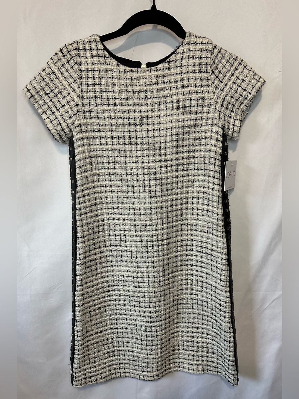 NWT Zoe Ltd Tweed Shift Dress Girls 16 Studded Trim $174
